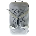 Louis Vuitton Horizon Soft Travel Bag Carry Case Bag Silver Gray