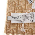 Dior Scarf Oblique Shawl Beige Cashmere — view 4