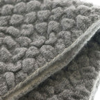 Chanel CC Logo Shawl Gray Cashmere Silk Scarf — view 6