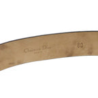 Dior Log Leather Belt Black Silver — view 5