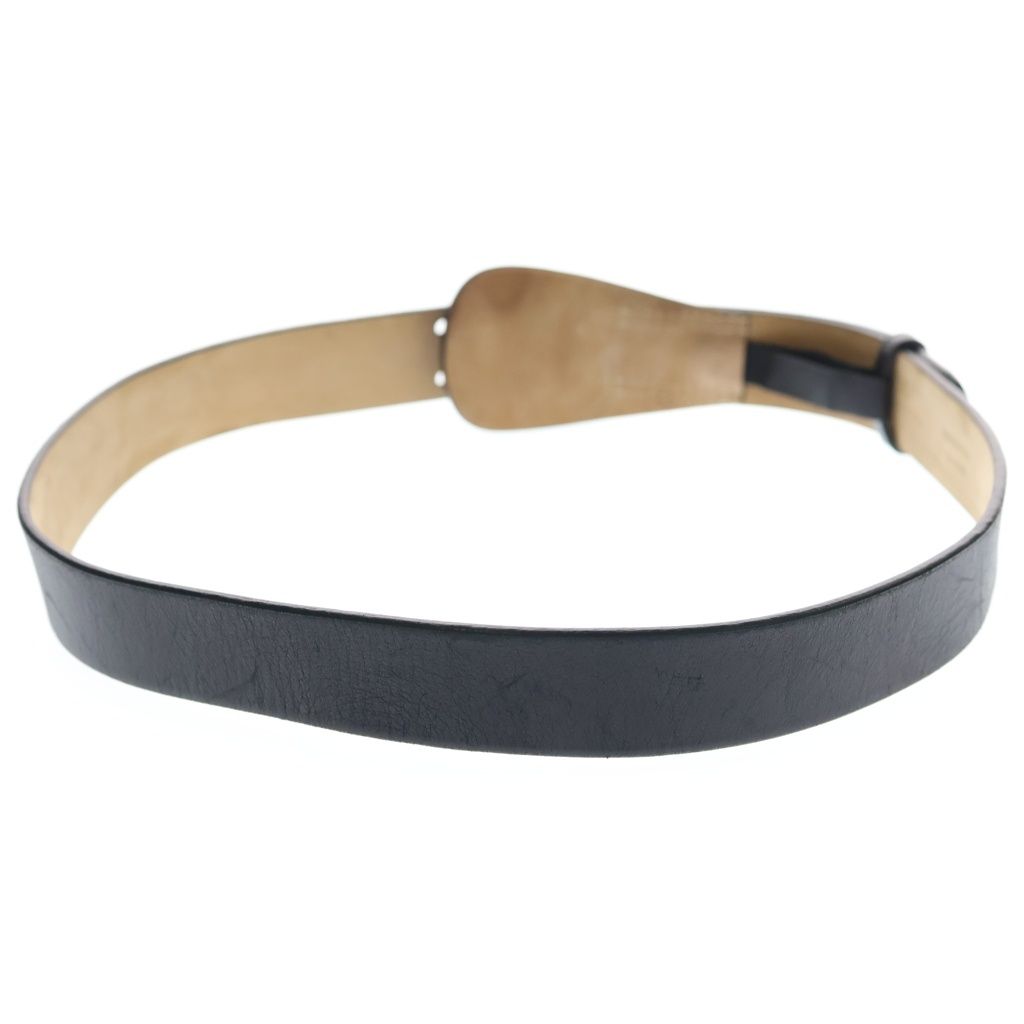 Dior Log Leather Belt Black Silver — view 2