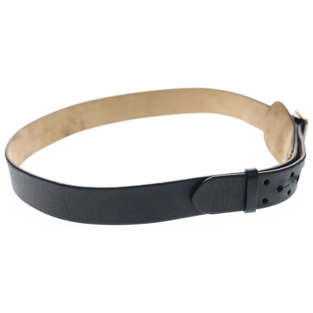 Dior Log Leather Belt Black Silver — view 3