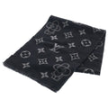 Louis Vuitton Echarpe Monogram Vivienne Wool Scarf Black