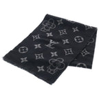 Louis Vuitton Echarpe Monogram Vivienne Wool Scarf Black