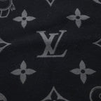 Louis Vuitton Echarpe Monogram Vivienne Wool Scarf Black — view 2