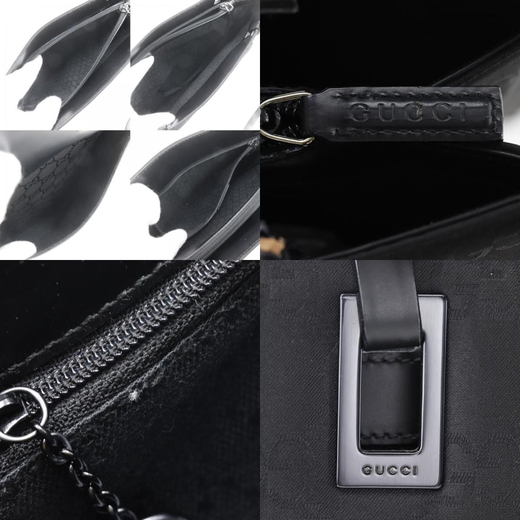 Gucci GG Nylon Canvas Black Tote — view 7