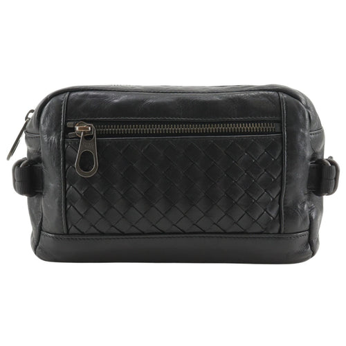 Bottega Veneta Belt Back Calf Black Waist Bag