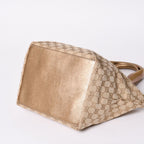 Gucci Tote Bag GG Canvas Beige Gold Blanc — view 8