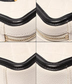 Chanel Chain Shoulder Bag Vanity Crossbody Gold Caviar Leather Quilted CC Logo — view 5