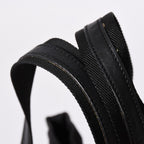 Saint Laurent Kahala Handbag Canvas Leather Black Logo Embroidery — view 5
