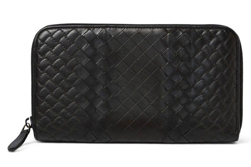 Bottega Veneta Wallet Multi Zip Around Type Imperatore Black
