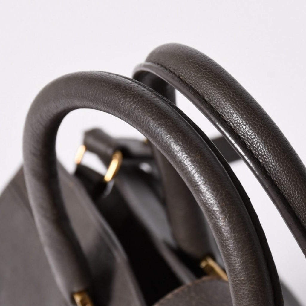 Saint Laurent Cabas Chic 2-Way Shoulder Bag Y-line Charcoal Gray Gold — view 6
