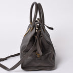 Saint Laurent Cabas Chic 2-Way Shoulder Bag Y-line Charcoal Gray Gold — view 4