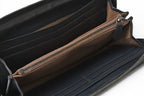 Bottega Veneta Wallet Zip Around Intrecciato Navy — view 8