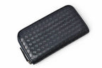Bottega Veneta Wallet Zip Around Intrecciato Navy — view 2