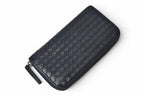Bottega Veneta Wallet Zip Around Intrecciato Navy — view 3