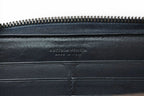 Bottega Veneta Wallet Zip Around Intrecciato Navy — view 6