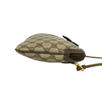 Gucci Vintage Sherry Line GG Logo Leather Shoulder Bag Pochette Brown — view 6
