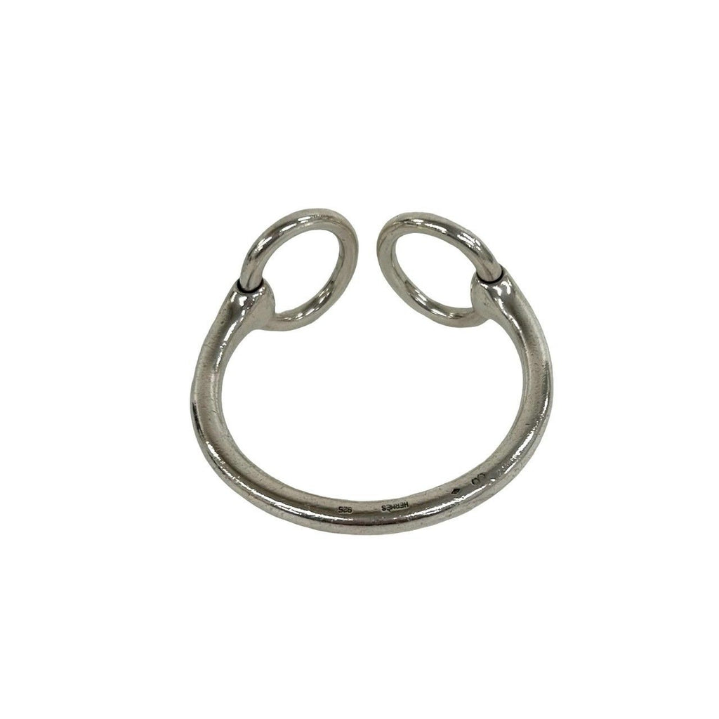 Hermes Nausicaa 925 Sterling Silver Bangle Bracelet — view 7
