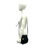 Saint Laurent Yves Vintage YSL Logo Leather Shoulder Bag Pochette Black — view 2