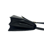 Saint Laurent Yves Vintage Stitch Leather Shoulder Bag Pochette Black — view 6