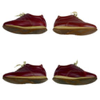Hermes Quick Low Cut Sneakers Logo Leather Half Bordeaux Wine — view 5