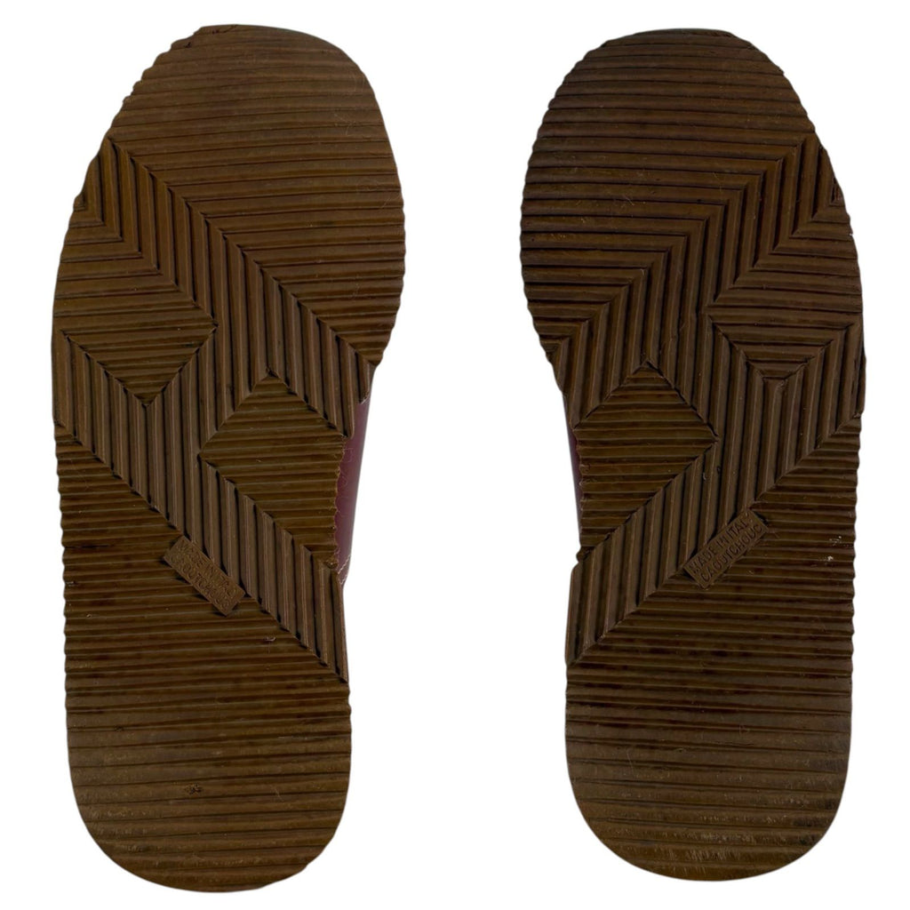 Hermes Quick Low Cut Sneakers Logo Leather Half Bordeaux Wine — view 9