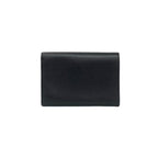 Prada Triangle Logo Saffiano Leather Trifold Wallet Bill Purse Coin Black — view 2