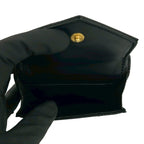 Saint Laurent Paris YSL Logo Leather Trifold Wallet Mini Black — view 9