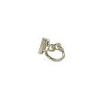 Hermes Croisette 925 Sterling Silver Ring