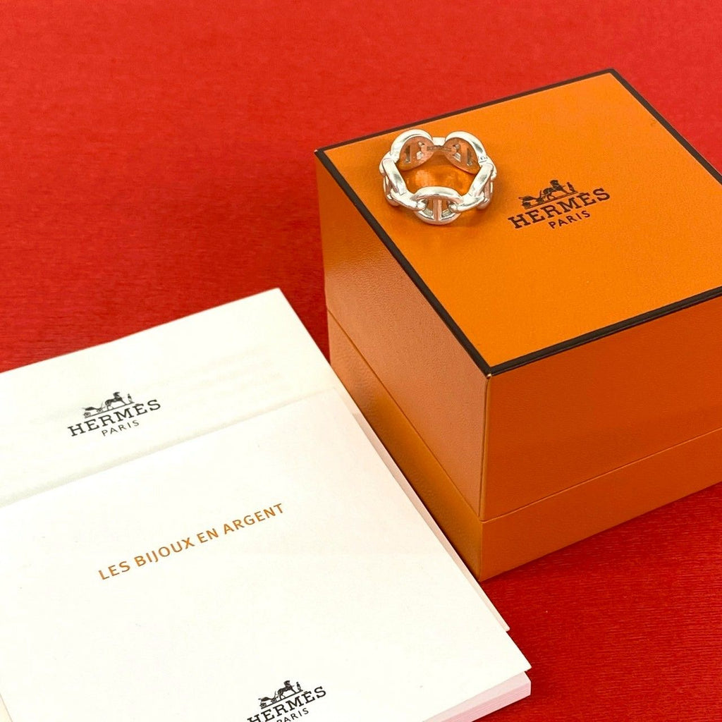 Hermes Chaine D'ancre PM 925 Sterling Silver Ring