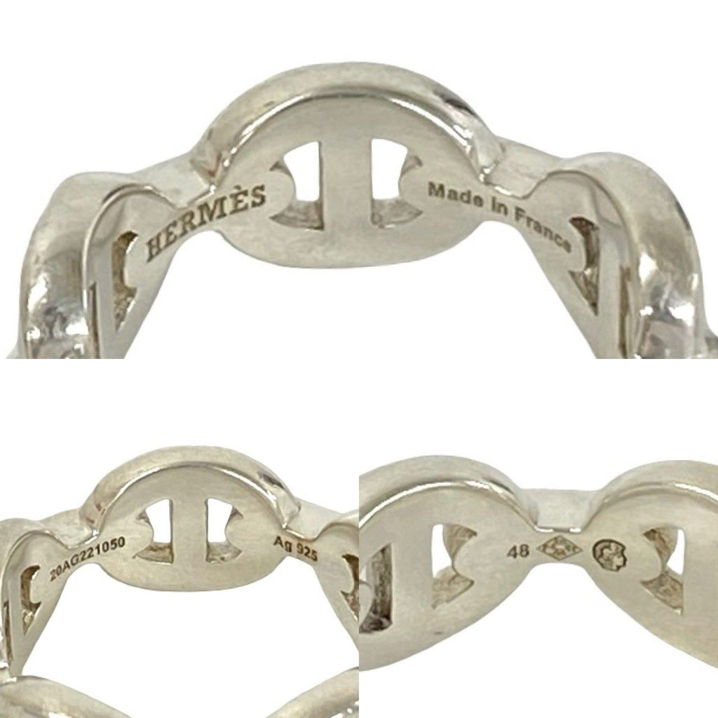 Hermes Chaine D'ancre PM 925 Sterling Silver Ring
