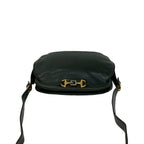 Gucci Vintage Horsebit Leather Shoulder Bag Pochette Black — view 4