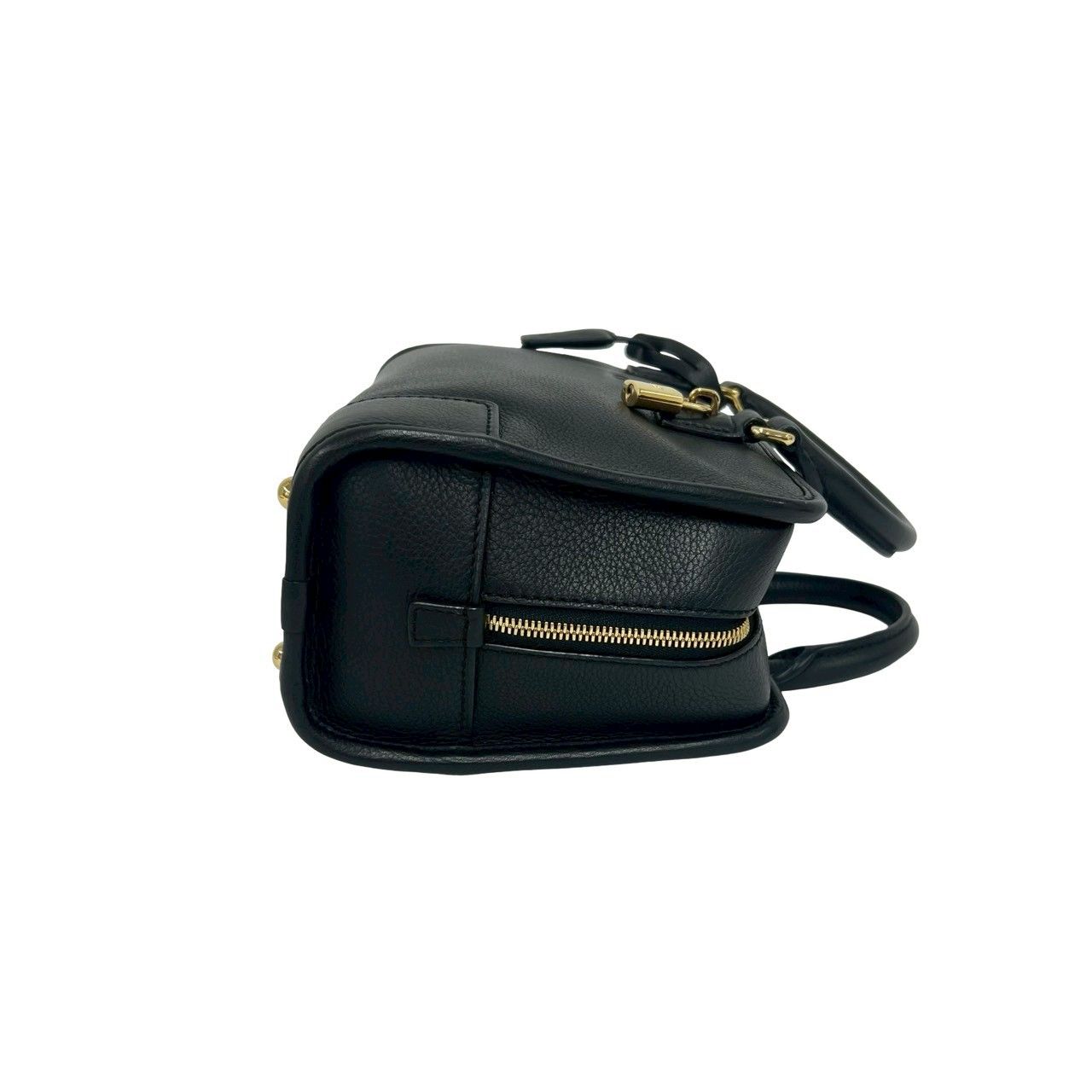 Loewe with Key Amazona 23 Anagram Logo Leather 2-Way Mini Boston Bag Black — view 6