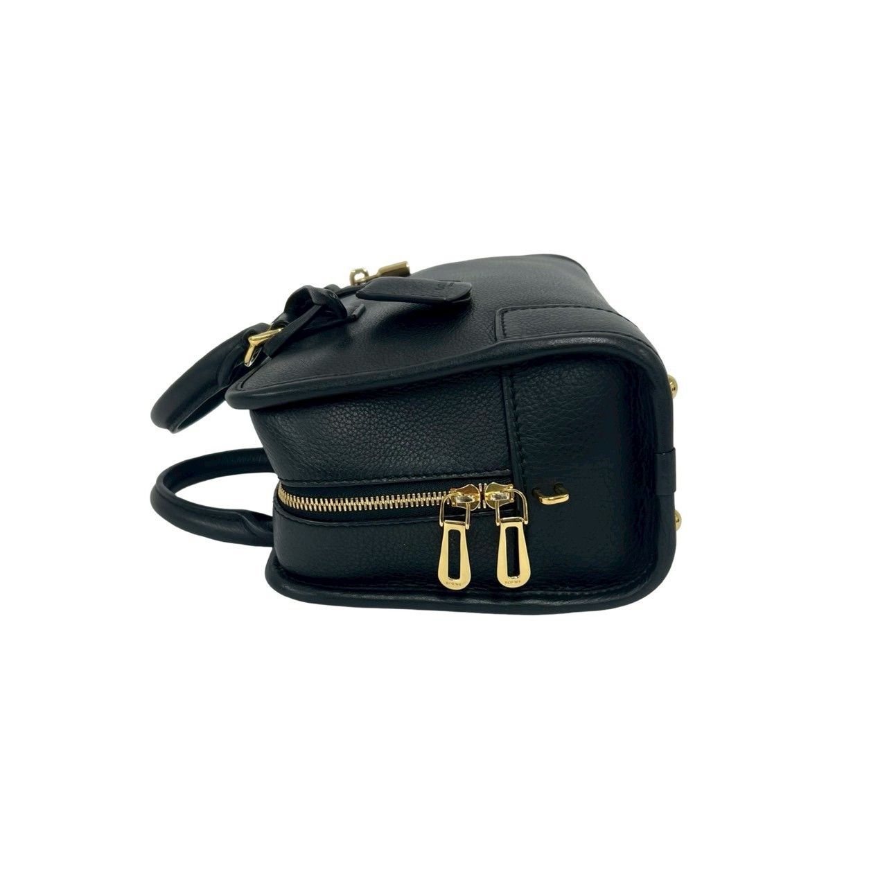 Loewe with Key Amazona 23 Anagram Logo Leather 2-Way Mini Boston Bag Black — view 5