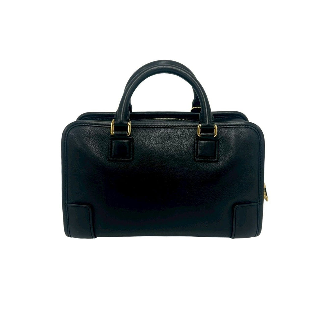 Loewe with Key Amazona 23 Anagram Logo Leather 2-Way Mini Boston Bag Black — view 3