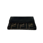 Fendi Vintage Zucca FF Pattern Canvas Leather Bifold Wallet Billfold Coin Purse — view 6