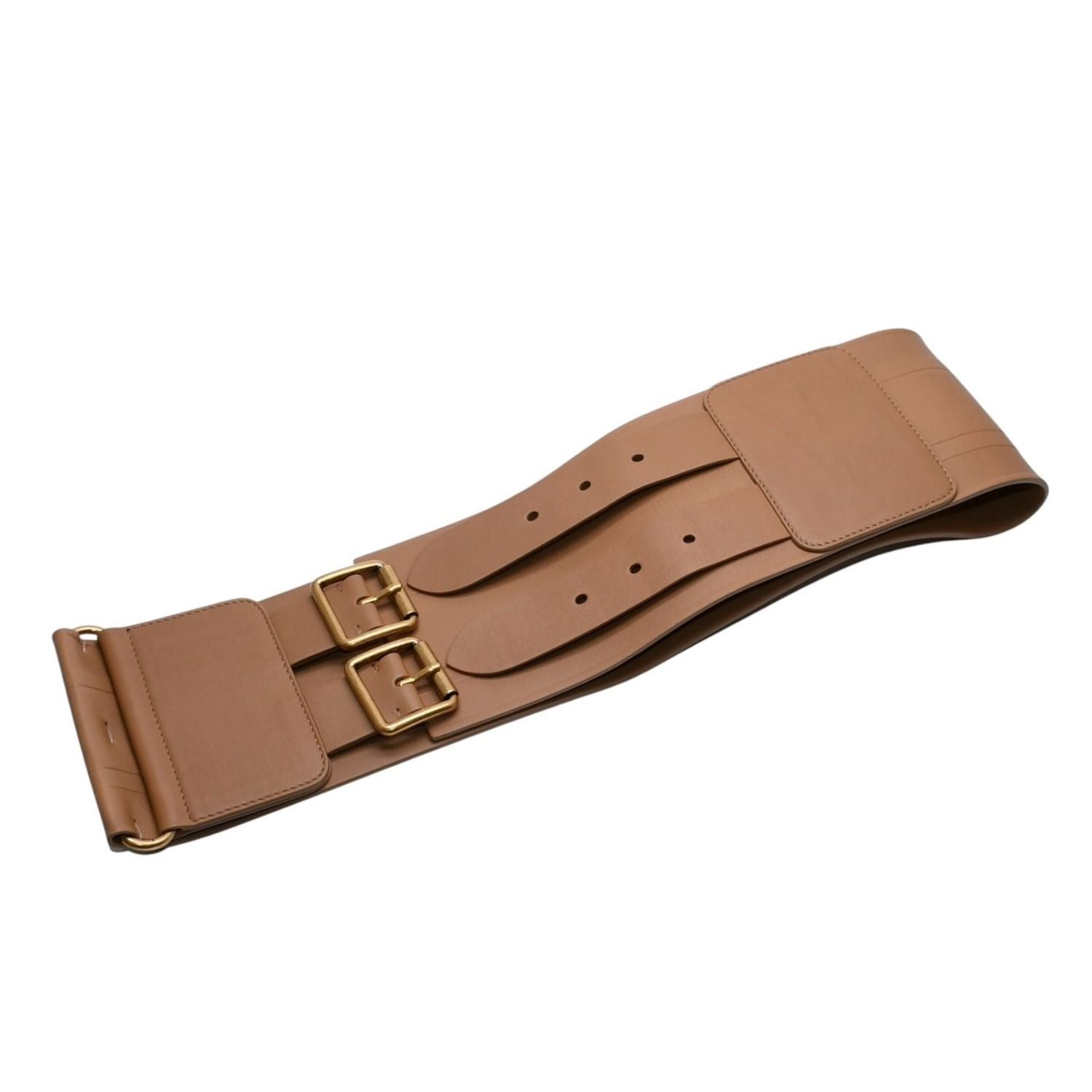 Dior D Waist Belt Leather Embossed Logo