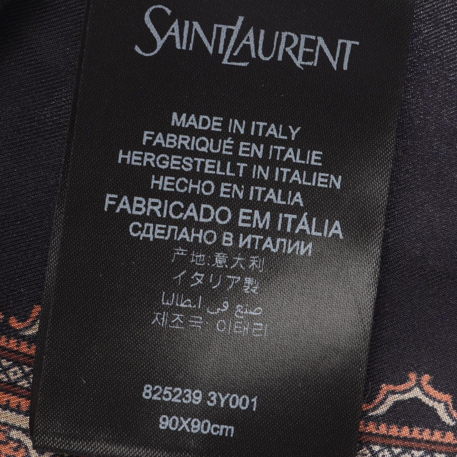 Saint Laurent Paris Scarf All Over Silk — view 3