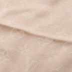Louis Vuitton Shawl Monogram Ecru Silk Wool Scarf — view 7