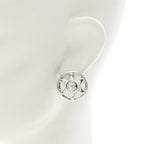 Chanel Earrings CC Logo Stainless Steel — view 4