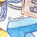 Hermes Scarf Petit Carre 45 Chevaloscope Neon Silk — view 2