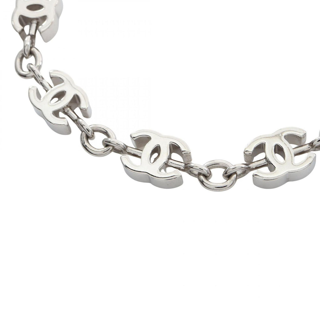 Chanel Necklace CC Logo Stainless Steel CC Rhinestone — view 3