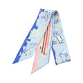 Hermes Scarf Twill les Chiens Parisiens Silk