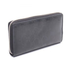Gucci Round Wallet GG Supreme Black Canvas Leather — view 2