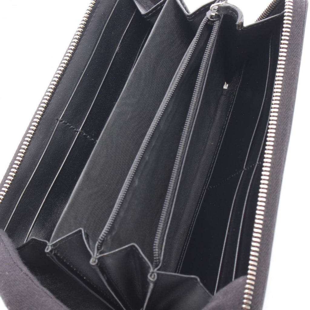 Gucci Round Wallet GG Supreme Black Canvas Leather — view 3