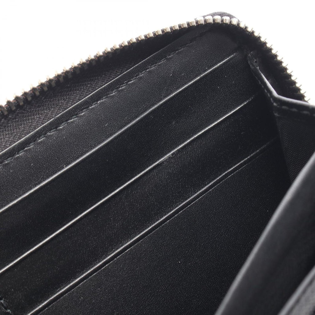 Gucci Round Wallet GG Supreme Black Canvas Leather — view 7