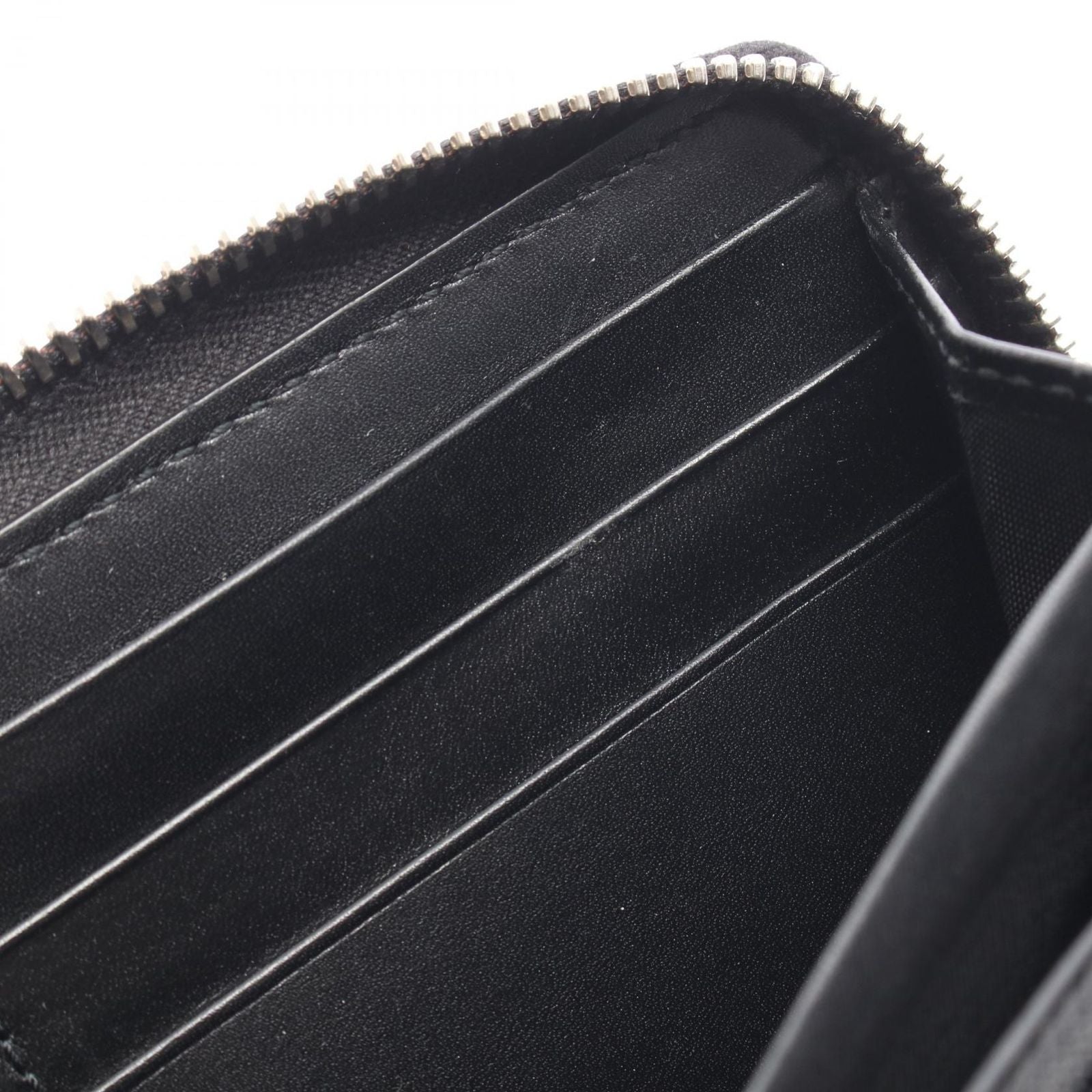 Gucci Round Wallet GG Supreme Black Canvas Leather — view 7