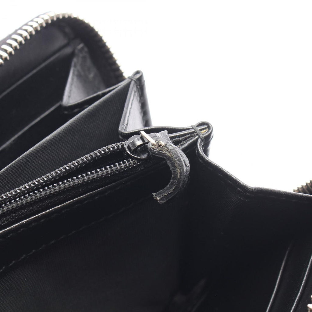 Gucci Round Wallet GG Supreme Black Canvas Leather — view 6