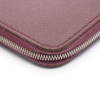 Hermes Round Wallet Azap Long Silk in Rouge Ash Leather Long — view 8
